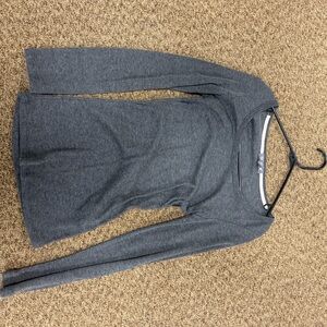 Bozzolo Gray Long Sleeve Top